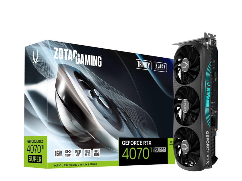 Zotac GeForce RTX 4070 Ti SUPER Trinity Black Edition 16GB GDDR6X